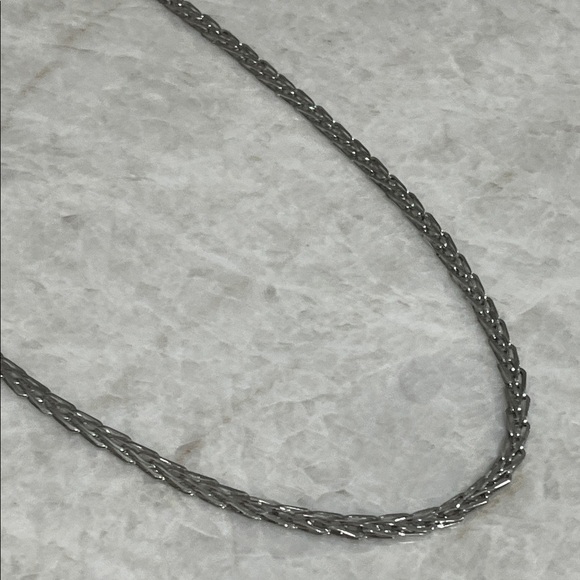 Trifari Twisted Silver Necklace - Picture 3 of 9